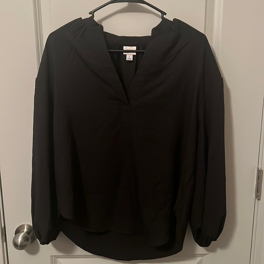 Small black womens blouse